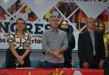 Deputado Iran Barbosa participa da abertura do I Congresso dos Bancários