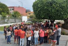 Deputado Iran Barbosa participa da luta do Magistério de Canindé