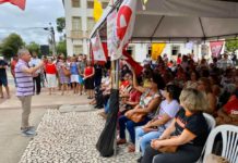 Iran Barbosa participa de ato pela Revogação da Reforma da Previdência Estadual