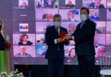 Iran Barbosa participa da comemoração dos 85 anos da OAB/SE e é homenageado pela Instituição