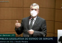 Deputado Iran Barbosa parabeniza nova diretoria do Psol